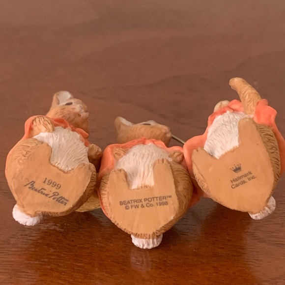 Hallmark Keepsake Tale Of Peter Rabbit 1999  Set of 3 - Picture 8 of 12